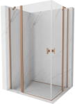 Mexen Mist Duo cabină de duș batantă 105 x 75 cm, transparentă, cupru periat - 8A4-105-075-65-00 (8A4-105-075-65-00)