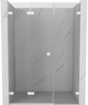 Mexen Lunar-F L uși de duș pliante stânga 150 cm, transparente, alb - 836SL-150-050-20-00-L (836SL-150-050-20-00-L)
