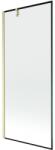 Mexen Next paravan cadă 1-canat 80 x 150 cm, ramă neagră, auriu periat - 895-080-000-00-70-55 (895-080-000-00-70-55)