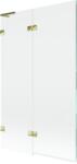 Mexen Lunar L paravan de cadă cu 2 aripi stânga 110 x 150 cm, transparent, auriu - 897L-110-100-50-00-L (897L-110-100-50-00-L)