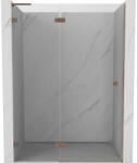 Mexen Lunar L uși de duș batante stânga 140 cm, transparent, cupru periat - 834L-140-000-65-00-L (834L-140-000-65-00-L)