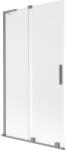 Mexen Velar L paravan de cadă cu 2 uși glisante 100 x 150 cm, înghețat, gun metal - 896-100-003-31-95 (896-100-003-31-95)