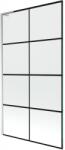 Mexen Next L paravan de baie cu 1 ușă 100 x 150 cm, grilaj negru, crom - 895-100-000-03-77-01 (895-100-000-03-77-01)