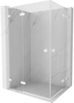 Mexen Lunar L Duo cabină de duș cu balamale stânga 105 x 80 cm, transparentă, albă - 834L-105L-080P-20-00 (834L-105L-080P-20-00)