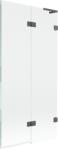 Mexen Lunar L paravan de cadă cu 2 uși batante, dreapta 90 x 150 cm, transparent, gri pistol periat - 897L-090-100-66-00-P (897L-090-100-66-00-P)