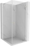 Mexen Lunar-B L cabină de duș oscilantă dreapta 80 x 80 cm, transparent, nichel periat - 832L-080-080-97-00-P (832L-080-080-97-00-P)