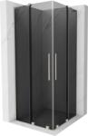 Mexen Velar L Duo cabină de duș glisantă 90 x 90 cm, grafit, nichel periat - 871-090-090-02-43-97 (871-090-090-02-43-97)