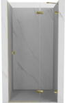 Mexen Lunar ușă de duș batantă dreapta 125 cm, transparentă, aurie - 834-125-000-50-00-P (834-125-000-50-00-P)