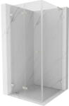 Mexen Lunar-F L cabină de duș pliabilă stânga 90 x 90 cm, transparent, nichel periat - 836L-090-090-97-00-L (836L-090-090-97-00-L)