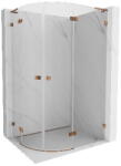 Mexen Lunar L cabină de duș semi-rotundă rabatabilă dreapta 100 x 90 cm, transparentă, aur roz - 833L-100P-090L-60-00 (833L-100P-090L-60-00)