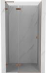 Mexen Lunar L ușă de duș pivotantă stânga 100 cm, transparentă, cupru periat - 834L-100-000-65-00-L (834L-100-000-65-00-L)