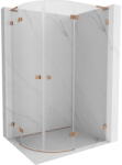 Mexen Lunar L cabină de duș semicirculară cu balamale dreapta 100 x 90 cm, transparent, cupru periat - 833L-100P-090L-65-00 (833L-100P-090L-65-00)
