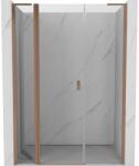 Mexen Mist L uși de duș batante 160 cm, transparent, cupru periat - 8A4L-160-001-65-00 (8A4L-160-001-65-00)