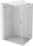 Mexen Lunar-B cabină de duș rabatabilă stânga 100 x 90 cm, transparent, cupru periat - 832-100-090-65-00-L (832-100-090-65-00-L)