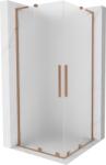 Mexen Velar L Duo cabină de duș glisantă 90 x 90 cm, înghețat, cupru periat - 871-090-090-02-33-65 (871-090-090-02-33-65)