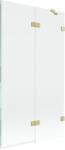 Mexen Lunar paravan de cadă cu 2 uși, dreapta 100 x 150 cm, transparent, auriu periat - 897-100-100-55-00-P (897-100-100-55-00-P)
