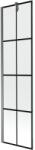 Mexen Next paravan de baie cu 1 panou 50 x 150 cm, grilaj negru, gun metal - 895-050-000-00-77-95 (895-050-000-00-77-95)