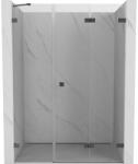 Mexen Lunar-F ușă de duș pliabilă dreapta 120 cm, transparent, gun metal - 836S-120-050-95-00-P (836S-120-050-95-00-P)