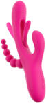 Sweet Smile SMILE - vibrator cu trei brațe, cu limbă (roz) (54052970000) Vibrator