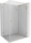 Mexen Lunar-F cabină de duș pliabilă dreaptă 100 x 90 cm, transparentă, auriu - 836-100-090-50-00-P (836-100-090-50-00-P)