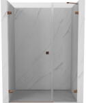 Mexen Lunar-B uși de duș batante stânga 125 cm, transparent, aur roz - 832S-125-050-60-00-L (832S-125-050-60-00-L)