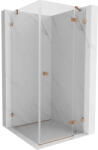 Mexen Lunar cabină de duș batantă dreapta 80 x 80 cm, transparentă, cupru periat - 834-080-080-65-00-P (834-080-080-65-00-P)