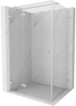 Mexen Lunar T cabină de duș batantă stânga 125 x 120 cm, transparent, nichel periat - 834T-125-120-97-00-L (834T-125-120-97-00-L)