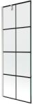 Mexen Next paravan de baie cu 1 canat 70 x 150 cm, grilaj negru, nichel periat - 895-070-000-00-77-97 (895-070-000-00-77-97)