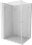 Mexen Lunar-B Duo cabină de duș pivotantă 90 x 75 cm, transparentă, nichel periat - 832-090L-075P-97-00 (832-090L-075P-97-00)