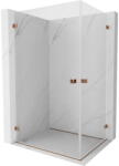 Mexen Lunar-B Duo cabină de duș cu deschidere 90 x 80 cm, transparent, aur roz - 832-090L-080P-60-00 (832-090L-080P-60-00)