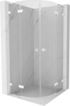 Mexen Lunar L cabină de duș semicirculară pivotantă 100 x 100 cm, transparent, albă - 833L-100L-100P-20-00 (833L-100L-100P-20-00)