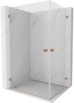 Mexen Lunar-B Duo cabină de duș balansoară 90 x 75 cm, transparentă, cupru periat - 832-090L-075P-65-00 (832-090L-075P-65-00)