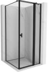 Mexen Mist T cabină de duș cu ușă batantă dreapta 100 x 100 cm, ramă neagră, negru - 8A4T-100-100-70-70-P (8A4T-100-100-70-70-P)