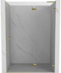 Mexen Lunar L ușă de duș pivotantă dreaptă 135 cm, transparentă, auriu - 834L-135-000-50-00-P (834L-135-000-50-00-P)