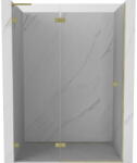 Mexen Lunar L uși de duș batante stânga 130 cm, transparent, auriu periat - 834L-130-000-55-00-L (834L-130-000-55-00-L)