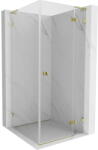 Mexen Lunar L cabină de duș batantă dreapta 90 x 90 cm, transparent, aurie - 834L-090-090-50-00-P (834L-090-090-50-00-P)