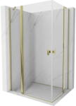 Mexen Mist Cabină de duș Duo pivotantă 120 x 110 cm, transparentă, aurie - 8A4-120-110-50-00 (8A4-120-110-50-00)