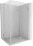 Mexen Lunar-F L cabină de duș pliabilă dreapta 95 x 80 cm, transparent, auriu periat - 836L-095-080-55-00-P (836L-095-080-55-00-P)