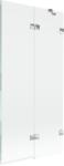 Mexen Lunar paravan de baie cu 2 canaturi, dreapta 90 x 150 cm, transparent, crom - 897-090-100-01-00-P (897-090-100-01-00-P)