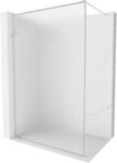 Mexen Kioto-F Walk-in zuhanyfal kerettel 90 x 202 cm, matt üveg 8 mm, csiszolt nikkel - 800-090-104-97-30 (800-090-104-97-30)