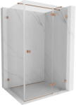Mexen Lunar T nyíló zuhanykabin jobb 125 x 80 cm, átlátszó, kefélt réz - 834T-125-080-65-00-P (834T-125-080-65-00-P)