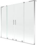 Mexen Velar L Duo kétpaneles kádparaván, eltolható, 180 x 150 cm, átlátszó, króm - 896-180-003-02-01 (896-180-003-02-01)