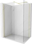 Mexen Kioto-X zuhanyfal Walk-in 110 x 70 cm, átlátszó 10 mm, arany kefe - 800-110-202-55-00-070-X (800-110-202-55-00-070-X)
