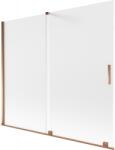 Mexen Velar kétszárnyú toló zuhanyajtó 180 x 150 cm, matt üveg, rózsaarany - 896-180-000-31-60 (896-180-000-31-60)