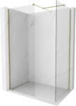 Mexen Kioto-X zuhanyfal Walk-in 140 x 90 cm, átlátszó 10 mm, arany - 800-140-202-50-00-090-X (800-140-202-50-00-090-X)