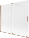 Mexen Velar kétszárnyú eltolható kádparaván 180 x 150 cm, szatén, kefe hatású réz - 896-180-000-31-65 (896-180-000-31-65)