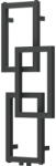 Mexen Grid dekoratív fürdőszobai radiátor 870 x 360 mm, 209 W, antracit - W215-0870-360-00-66 (W215-0870-360-00-66)