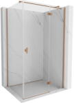 Mexen Mist H T Cabina zuhany nyíló jobbos 80 x 85 cm, átlátszó, kefélt réz - 8A5T-080-085-65-00-P (8A5T-080-085-65-00-P)