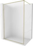 Mexen Kioto-XF zuhanyfal Walk-in kerettel 130 x 202 cm, matt 10 mm, arany - 800-130-104-50-30-X (800-130-104-50-30-X)