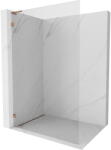 Mexen Lunar L Walk-in zuhanyfal bal 90 x 200 cm, átlátszó 8 mm, rózsaarany - 830L-090-000-60-00-L (830L-090-000-60-00-L)